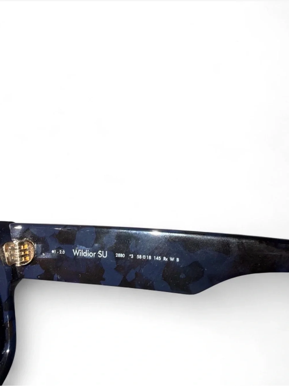 Dior Wide Sunglasses in Dark Blue with Gradient Lensesi